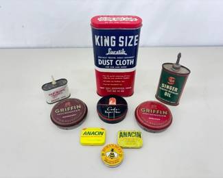Lot of Collectible Vintage Advertising Tins