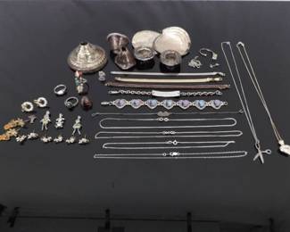 141 Grams of Wearable and Scrap .925 Sterling Silver Jewelry