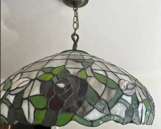 Stained glass ceiling lamp & other lamps