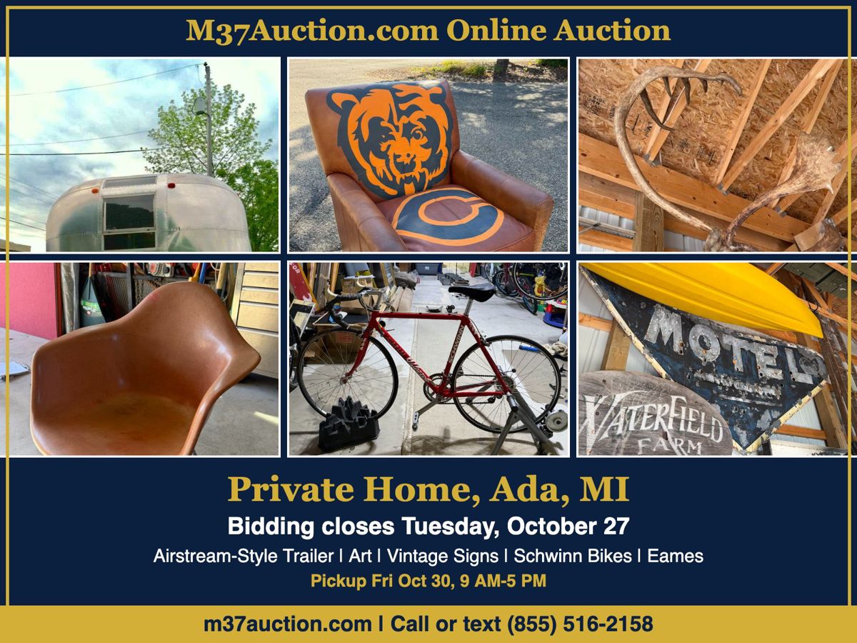 Ada Private Home Online Auction - Bidding Closes Tuesday, October 27 - Pickup Friday, October 30, 9 AM-5 PM
