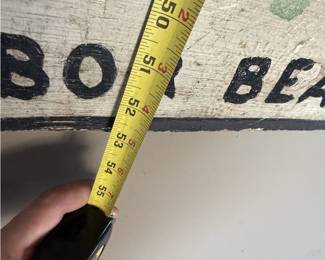 Large Hand-Painted Wooden Advertising Sign - Fobs Watches, Clocks & Corner Drug Store - photo 6