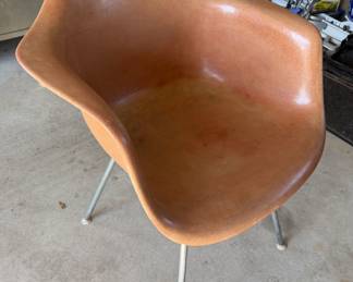 Vintage Herman Miller Eames Fiberglass Armchair - Terracotta Brown - Mid-Century Modern - photo 5