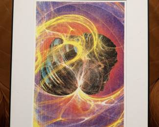 Robert J. DiVita Signed Synchronism Limited Edition 1/20 Digital Art Print - Framed
