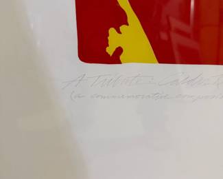A Tribute: Calder Revisited Signed Limited Edition 1/10 Abstract Art Print - Framed - photo 4
