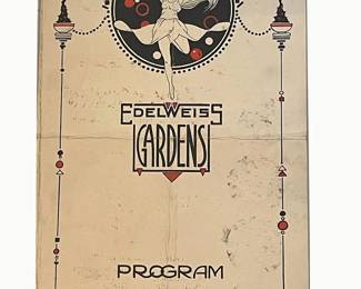 Edelweiss Gardens — illustrated Art Deco program