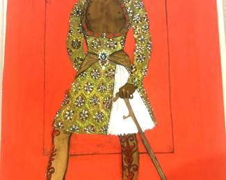 Theadora Van Runkle — Nine Tiger Man, green jeweled costume