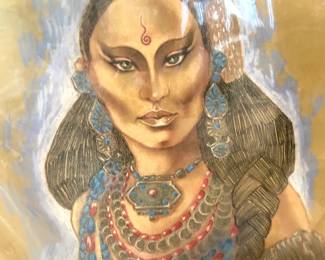 Jeweled historical-fantasy costume portrait