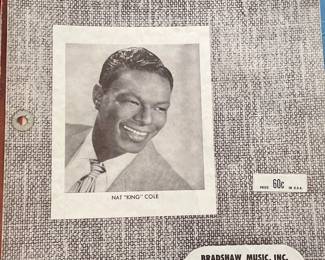 Angel Eyes — sheet music with Nat King Cole cover