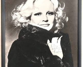 Peggy Lee — signed portrait inscribed to Tom