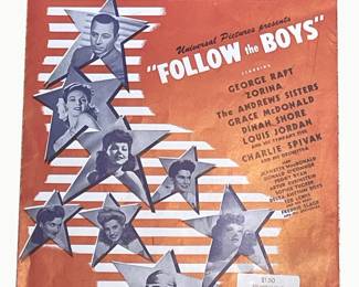 Is You Is, or Is You Ain’t — Follow the Boys film song sheet