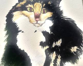 J. Brazill — calico cat portrait