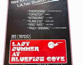 Last Summer at Bluefish Cove — theatre poster
