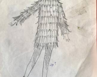 “Group II” fringed costume study