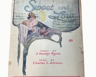 Sweet and Low — vintage illustrated sheet music