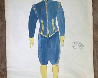 Eduardo Lerchundi — Pedro costume study