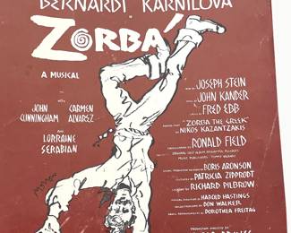 Zorba — stage song folio