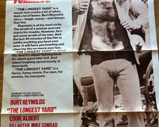 The Longest Yard (1974) — Burt Reynolds film poster