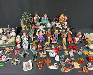 Whimsical, Snowman Travel Ornaments
