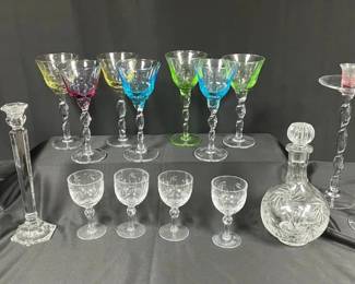 Stuart Goblets, Wine Glasses Decanter
