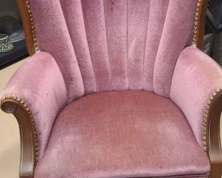 Purple Wingback chair