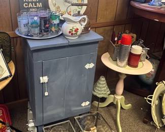 Blue small cupboard