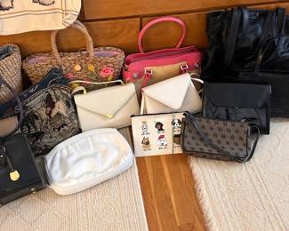 Assorted purses including Dooney and Burke