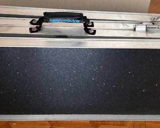 Several metal ramps for wheelchair access