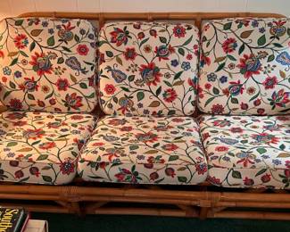bamboo/rattan sofa