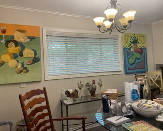 2 photos wall / glass kitchen 