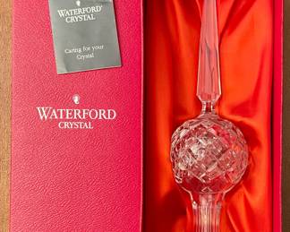 WATERFORD CRYSTAL CHRISTMAS TREE TOPPER (APPROX. 10.25" to 10.5" TALL)