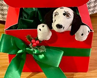 1996 ANNALEE 5" PUPP PRESENT DALMATION (ITEM #742196 / 7421)