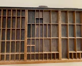 ANTIQUE TYPESET TRAY