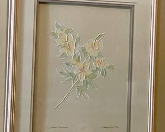 FRAMED/MATTED "SUMMER BLOSSOM" by COOPER SMITH