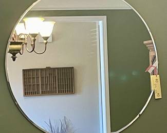 LARGE ROUND WALL MIRROR
