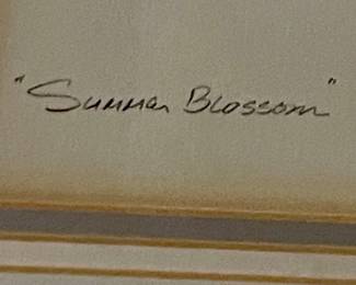 FRAMED/MATTED "SUMMER BLOSSOM" by COOPER SMITH