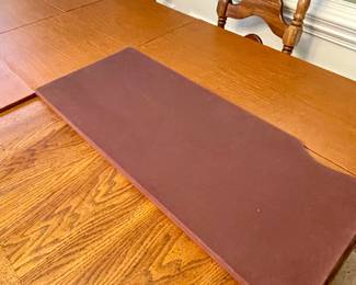 VINTAGE DINING TABLE w/6-CHAIRS and CUSTOM PAD SET