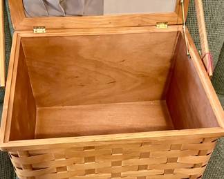 TAPESTRY-TOP BASKET
