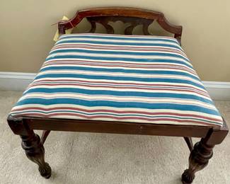 ANTIQUE VANITY BENCH/SEAT