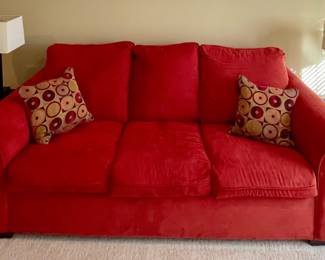QUEEN SLEEPER - FLAT SUEDE (RED CIRQUE SANGRIA), THROW PILLOWS