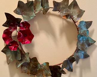 METAL IVY WREATH