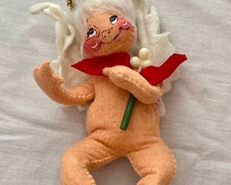 VINTAGE ANNALEE BENDABLE FELT ANGEL/CHERUB