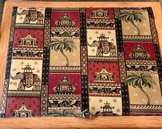 TAPESTRY-TOP BASKET