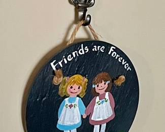 "FRIENDS ARE FOREVER" WALL PLAQUE