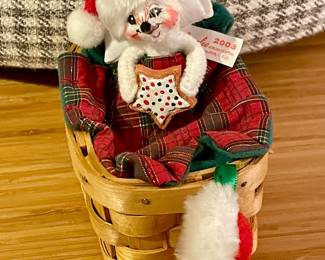 2003 ANNALEE CHRISTMAS BEDTIME MOUSE (ITEM #767903)