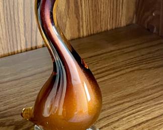 MID-CENTURAY MURANO GLASS DUCK