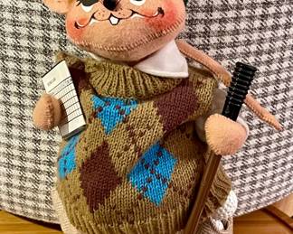 2004 ANNALEE 12" GOLFER MOUSE