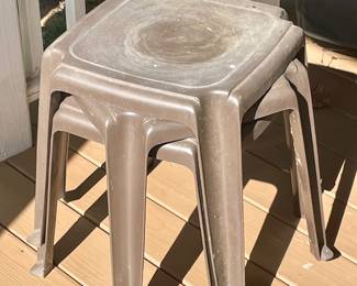 RESIN PATIO SIDE TABLES