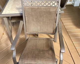 TILE-TOP PATIO CHAIR w/5-CHAIRS