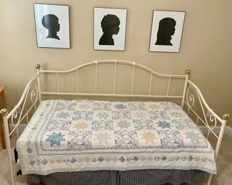 TRUNDLE DAY BED, FRAMED SILHOUETTES