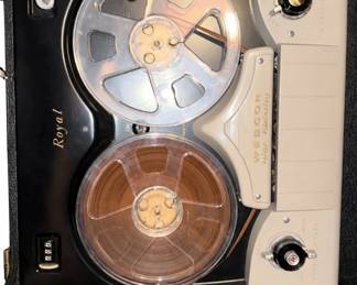 Vintage Webcor Royal reel-to-reel tape recorder – High Fidelity, with booklet | Lot 1204, bids start at $10